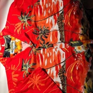 Men's Palmwave Hawaiian Button Front Shirt
